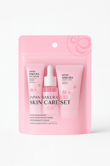 Japan Sakura Skincare Set – 5-Step Routine for Radiant Hydrated Skin
