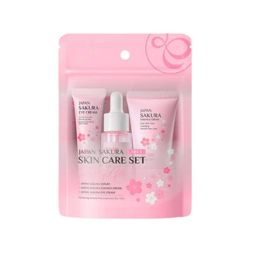 Japan Sakura Skincare Set – 5-Step Routine for Radiant Hydrated Skin